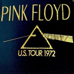 Pink Floyd “US Tour 1972” Fringe Concert T-Shirt S Black